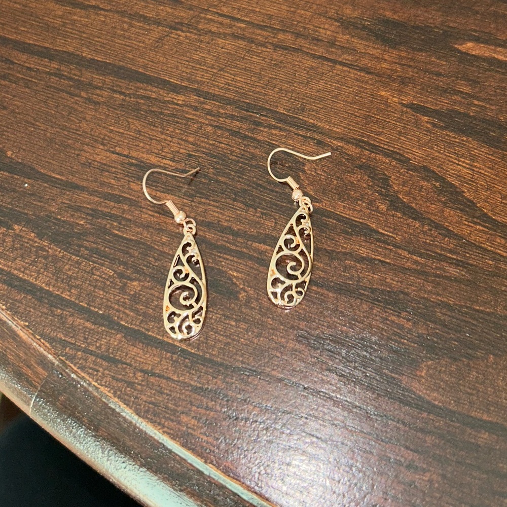 Rose gold earrings